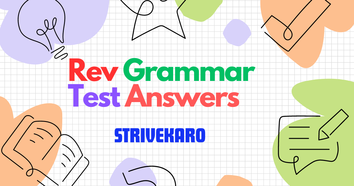 Rev Grammar Test Answers