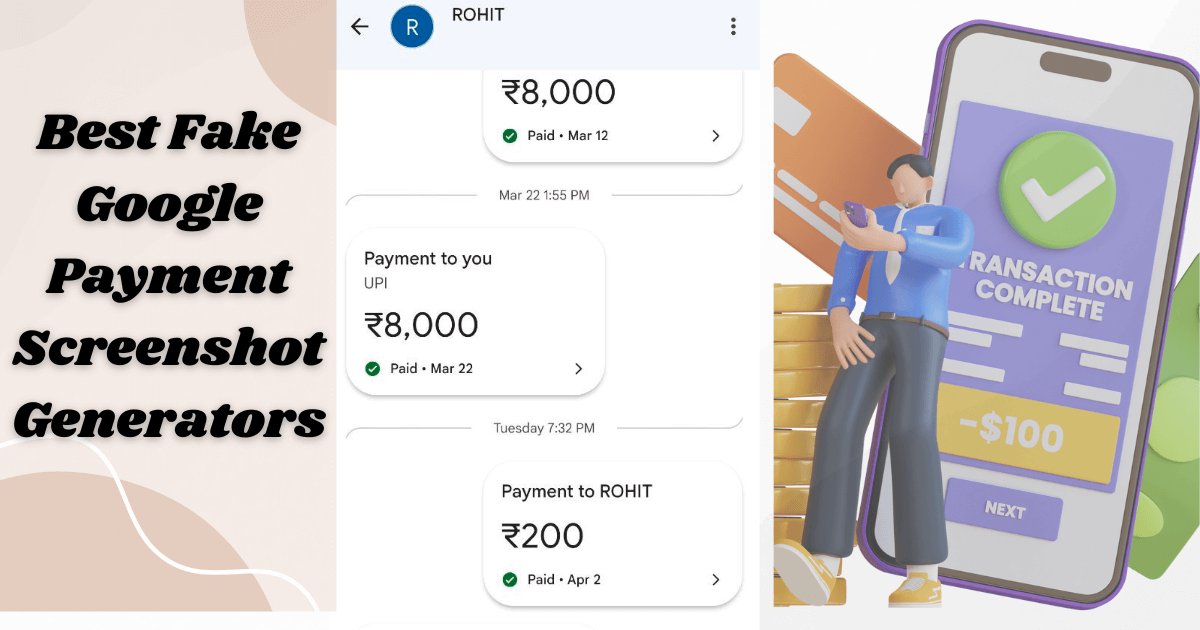 Best fake google payment screenshots generators in 2024 | Google pay Screenshot Generator